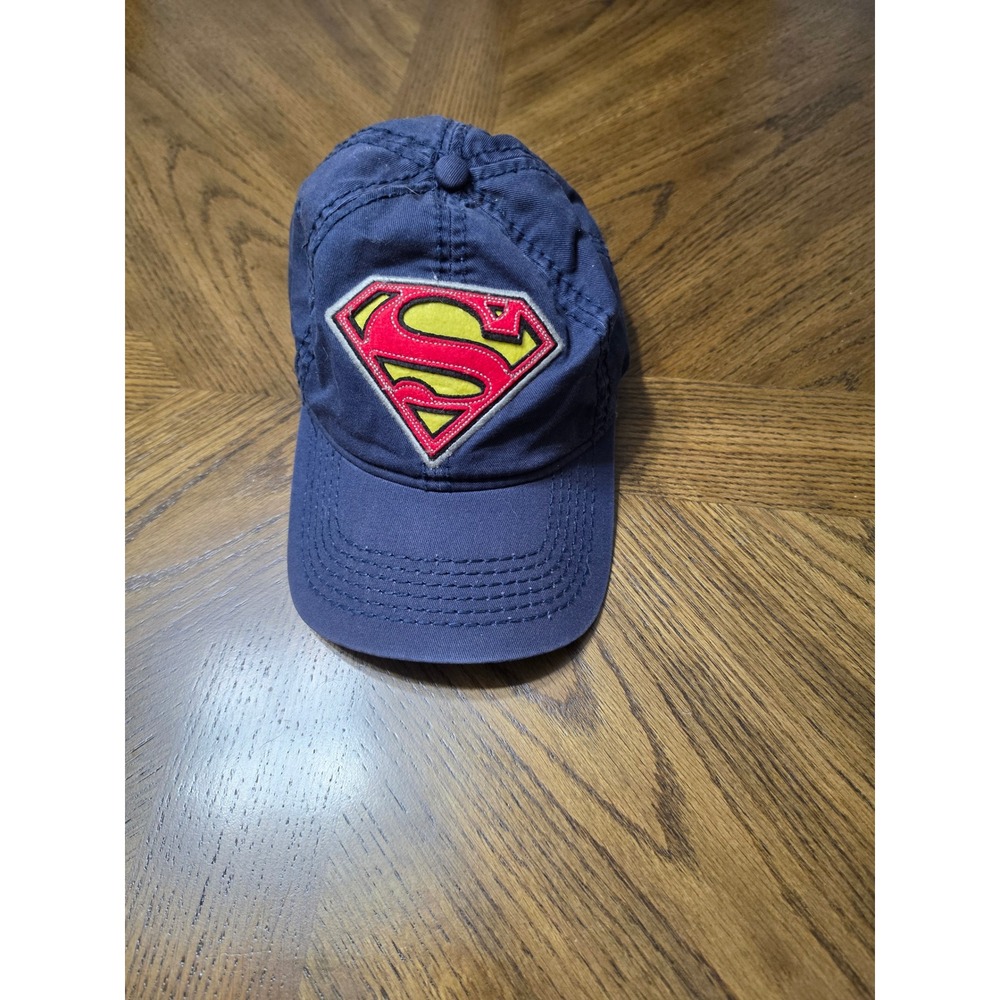 Superman DC Comics Navy Blue Baseball Cap Shield Logo Adjustable Hat